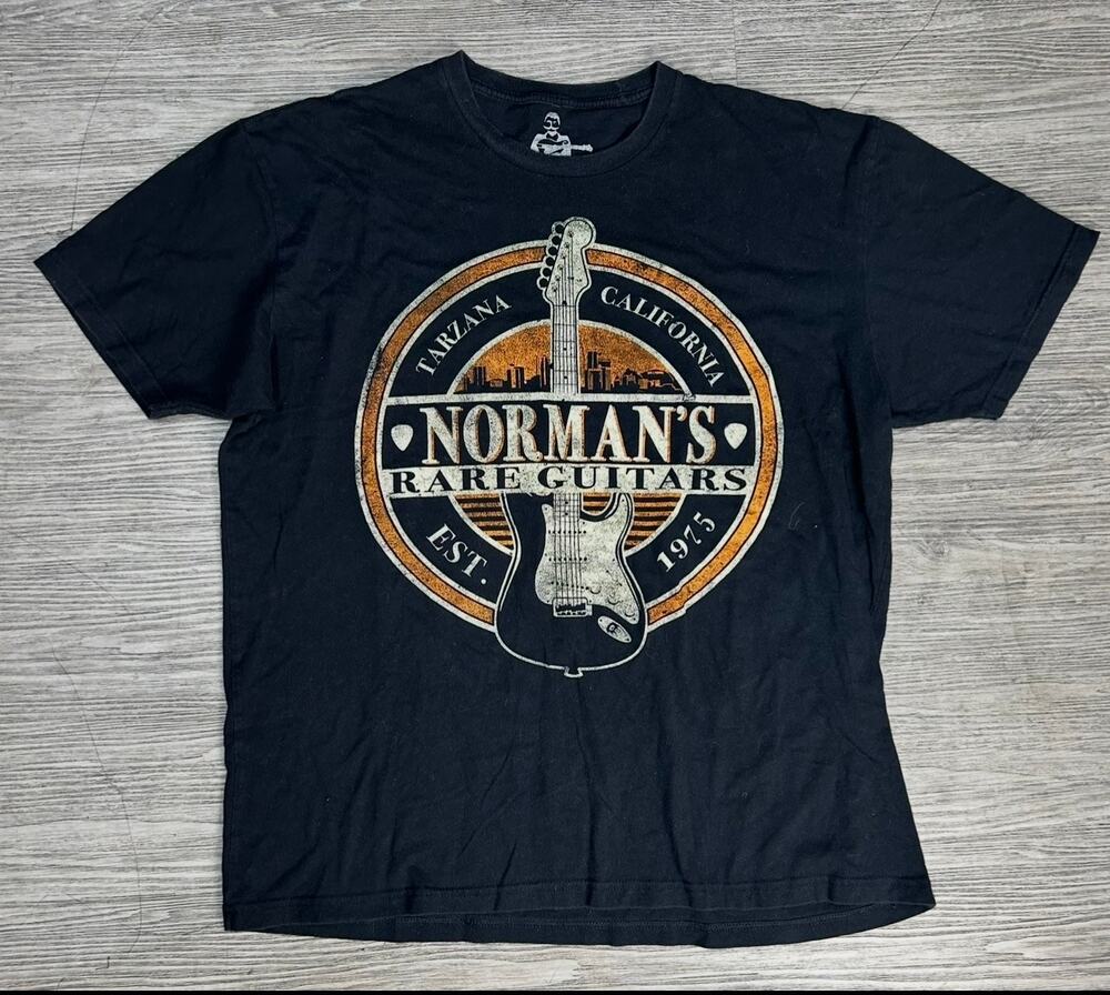 Norman's Rare Guitars Tarzana California Music Band Graphic T-Shirt Men's XL
